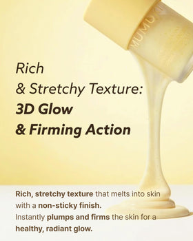 MUMUKI honey-like texture close-up showing adherent moisturizing benefit