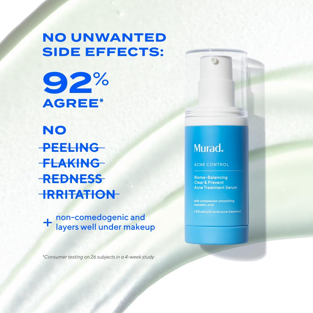Murad applying serum to cheek demonstrating spot treatment and smoothing benefit