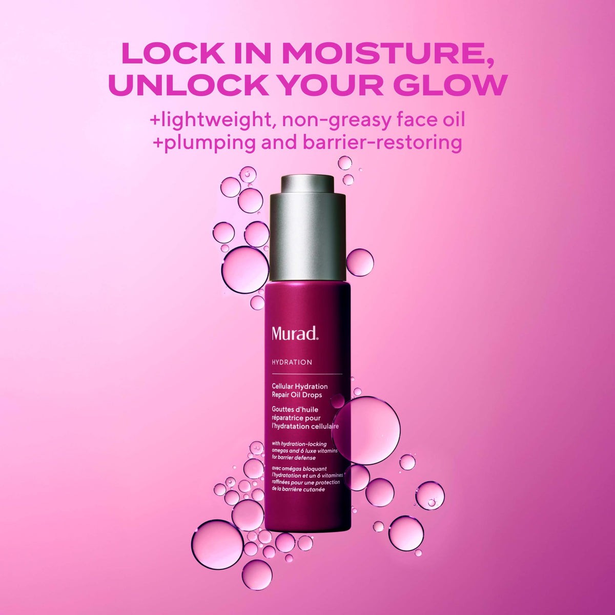 Murad bottle label close-up highlighting product name and ingredient focus for transparent benefits