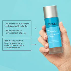 Murad cap and dispenser detail highlighting controlled nightly dosing