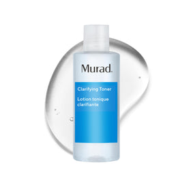 Murad clarifying toner front packaging showing bottle and cap for clarity