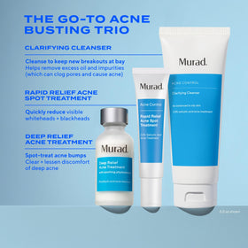 Murad cleanser on hand demonstrating easy application and quick spread