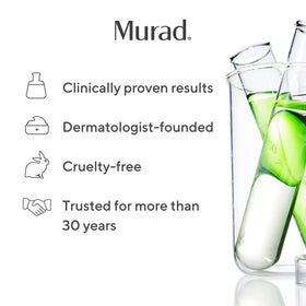Murad compact travel-size display conveying portability and on-the-go renewal benefits