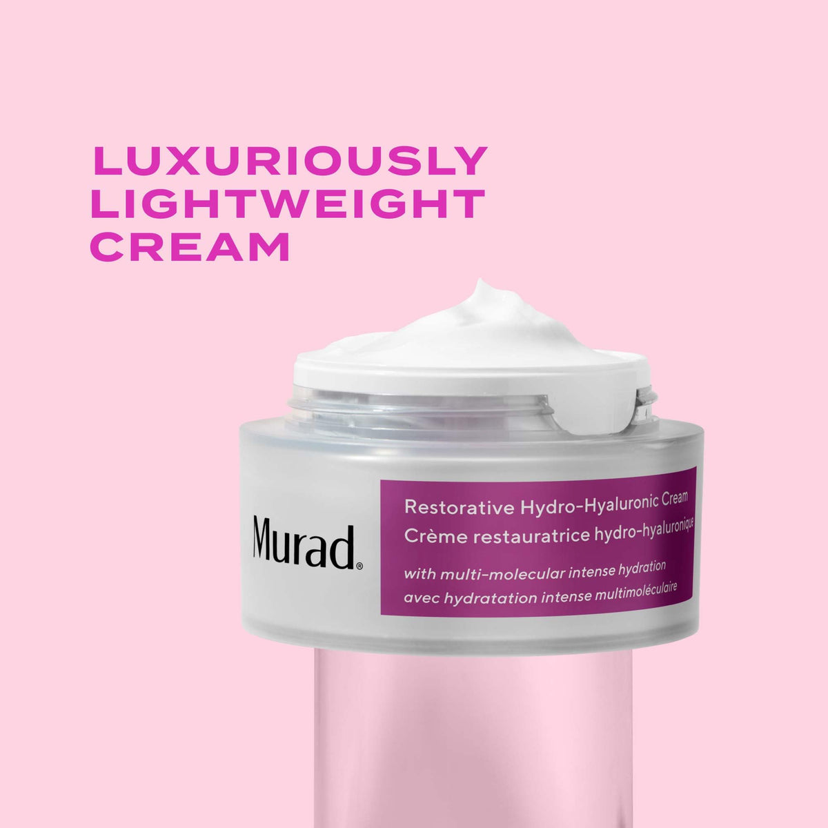Murad cream application on hand demonstrating smooth spreadability and absorption