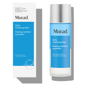 Murad front packaging showing bottle that communicates unclogged pores