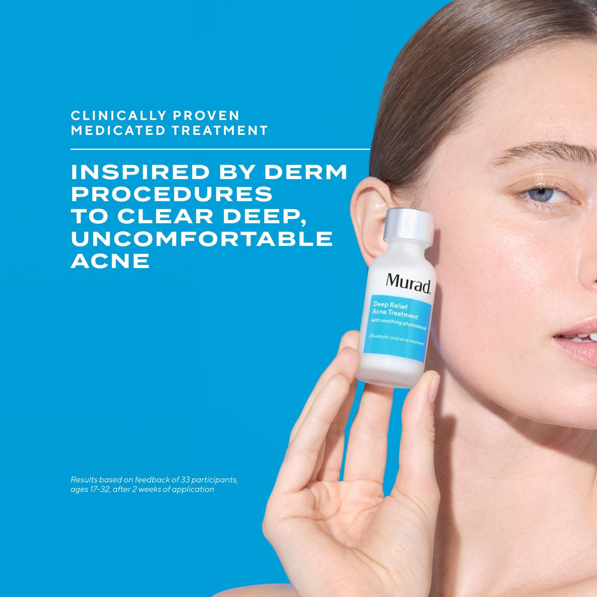 Murad box and bottle label close-up showing active 2% salicylic acid ingredient