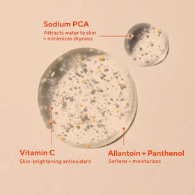 Murad product label close-up displaying ingredients and antioxidant blend for clarity