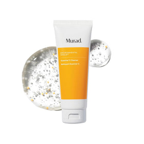 Murad front packaging showing bottle and branding, conveys trustworthy skincare