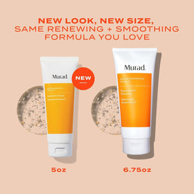 Murad bottle in hand for scale, shows portable 5.0 fl oz size convenience