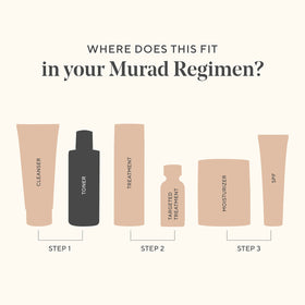 Murad toner applied to hand demonstrating smooth absorption