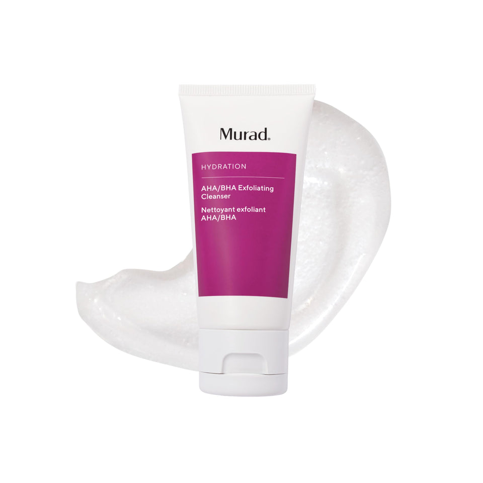 Murad cleanser front packaging showing label and benefits
