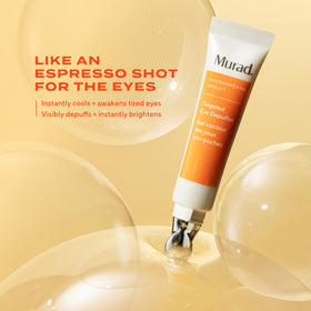 Murad product beside makeup showing layering under concealer benefit