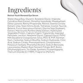 Murad product label close-up showing key ingredients and transparent formula benefit