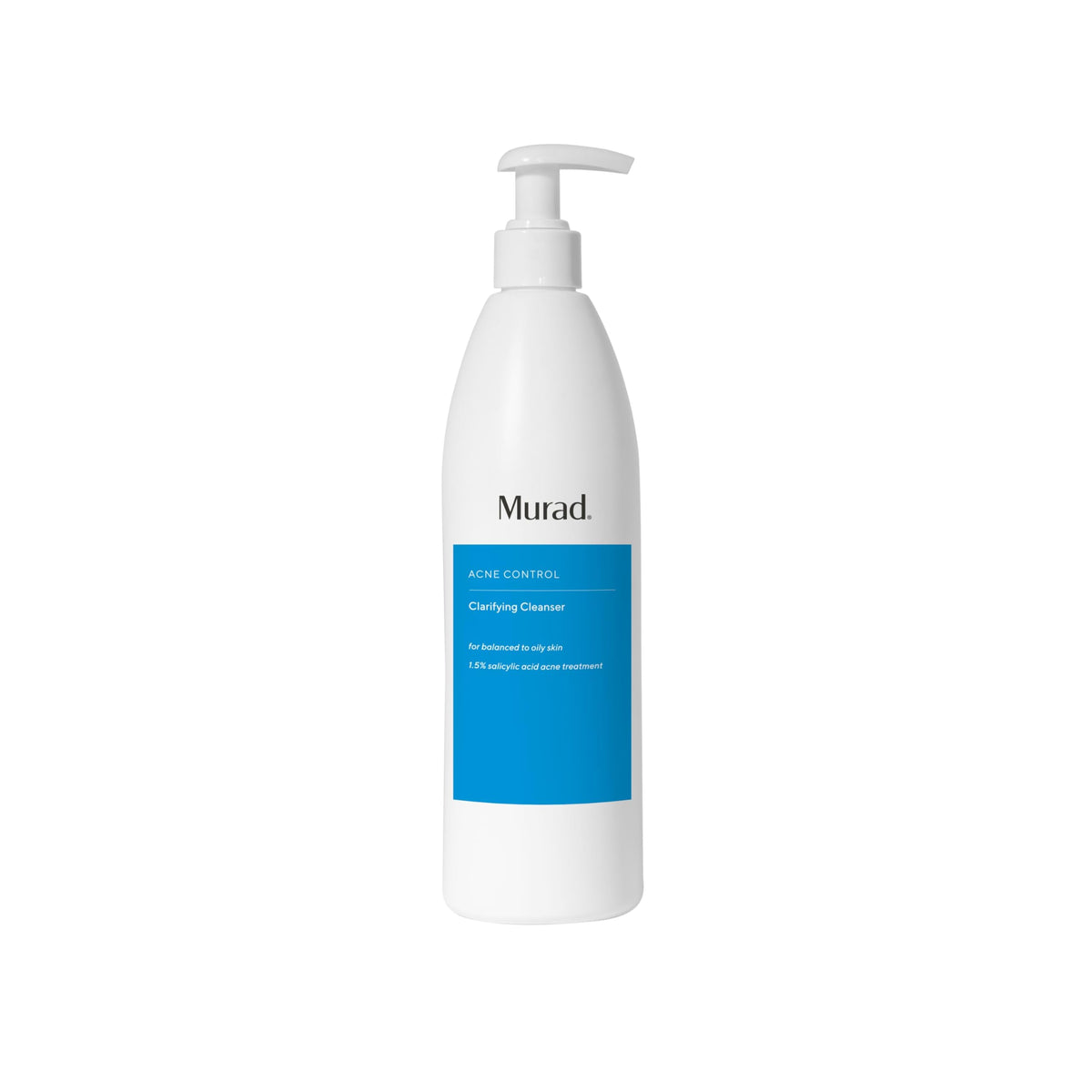 Murad front bottle showing full cleanser and product benefit