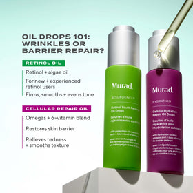Murad ingredient shot of bilberry seeds representing omegas and natural nourishment for skin