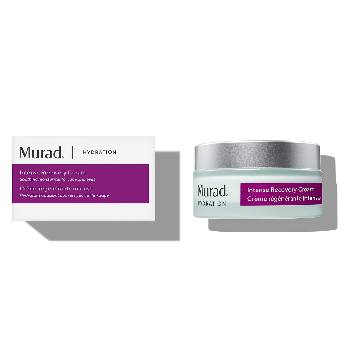 Murad jar front view showing product packaging and clear hydration benefit
