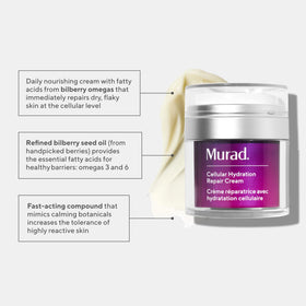 Murad open jar showing cream texture and smoothness for quick absorption