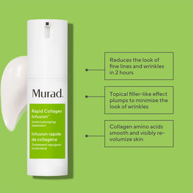 Murad pump dispensing serum demonstrating controlled application and reduced lines
