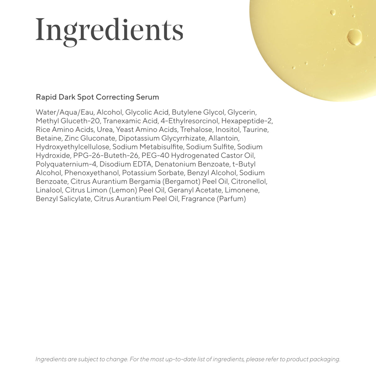 Murad before-and-after skin swatch with swipe, visualizes spot-fading potential benefit