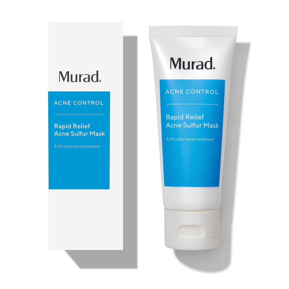 Murad Rapid Relief Acne Sulfur Mask front packaging showing product benefits