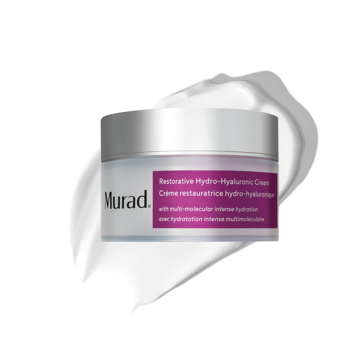 Murad jar front view showing product and branding for clear identification and trust