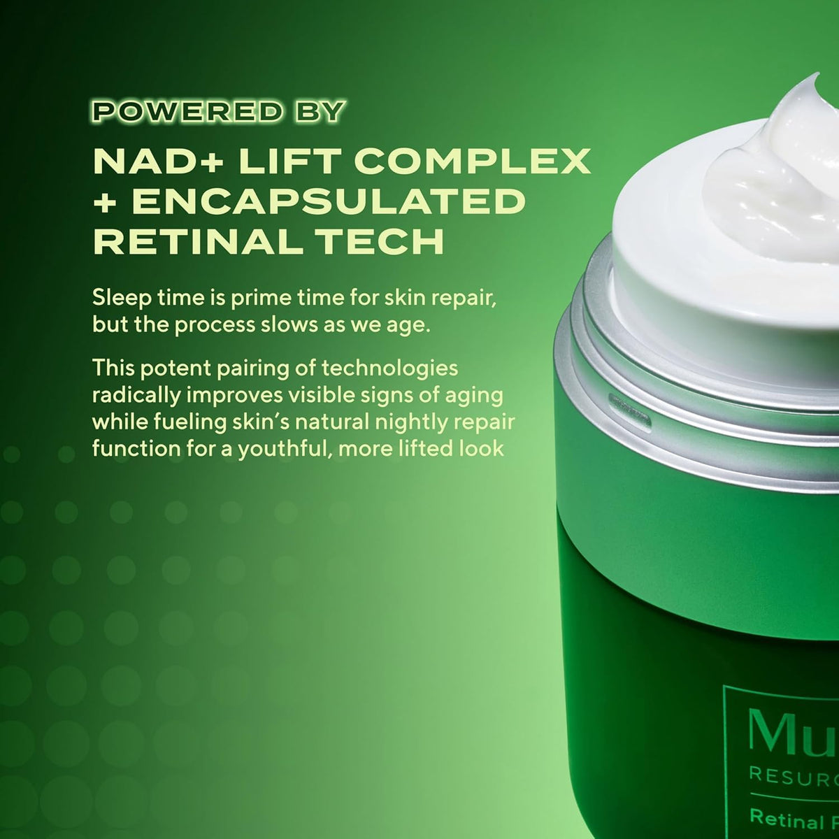 Murad ingredient graphic highlighting NAD+ Lift Complex to support skin resilience