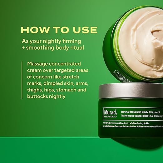 Murad ingredients label showing retinal, shea, and avocado extracts