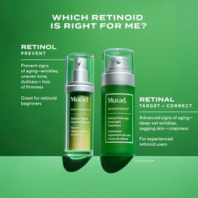 Murad packaging label close-up showing professional formulation benefit