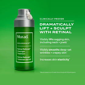 Murad pump and cap detail highlighting controlled dispense benefit