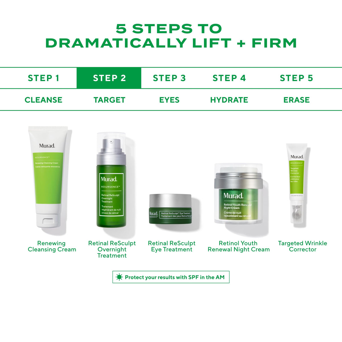 Applying Murad serum to face and neck demonstrating targeted sculpting benefit