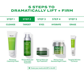 Applying Murad serum to face and neck demonstrating targeted sculpting benefit