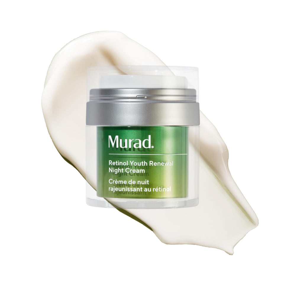 Murad night cream jar front view showing premium packaging and clear brand name, highlighting trust