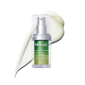 Murad bottle front packaging showing retinol eye serum and clear branding benefit
