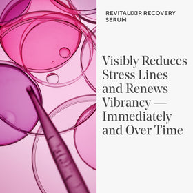 Murad Revitalixir serum texture on fingertip highlighting lightweight absorption benefit