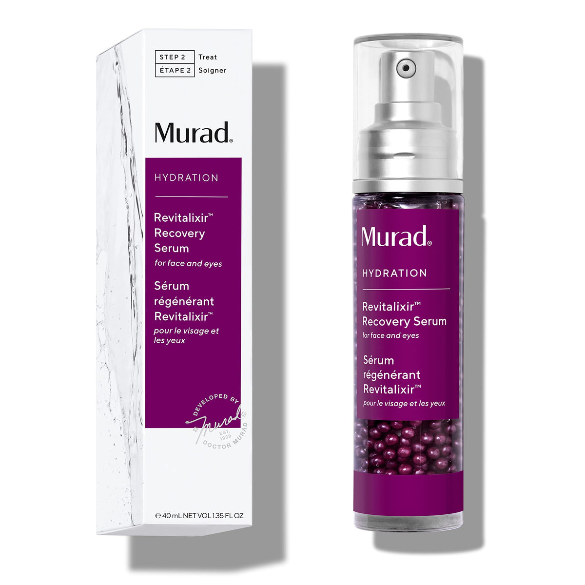Murad Revitalixir front bottle view showing packaging and product volume benefit