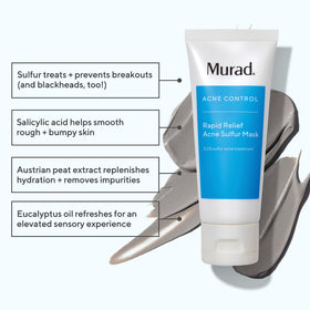 Murad sulphur mask silky texture close-up demonstrating smooth application benefit