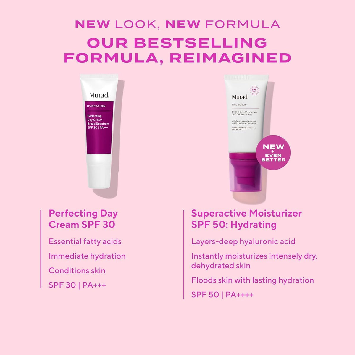 Murad size comparison with everyday items showing travel-friendly 1.7 fl oz
