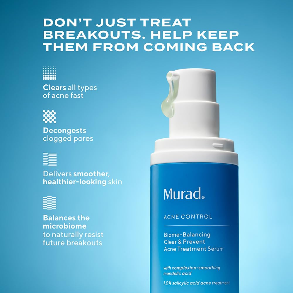Murad serum texture close-up showing lightweight, non-greasy finish benefit