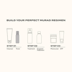 Murad toner bottle beside everyday items to indicate 6 fl oz size