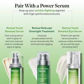 Murad jar placed in travel bag emphasizing portability and convenient on-the-go benefit