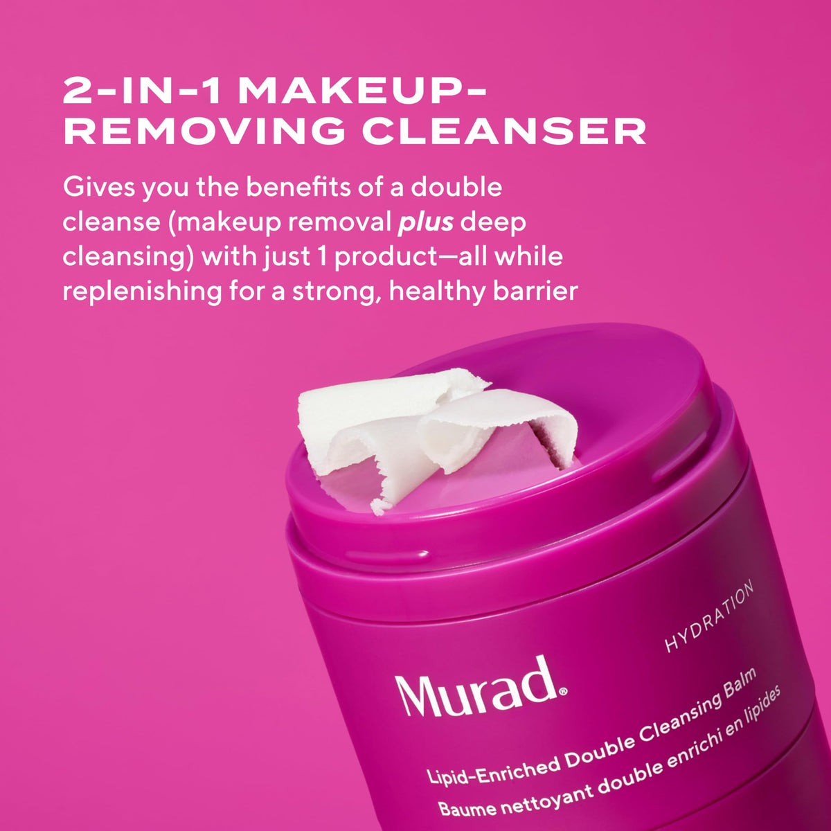 Murad twist-up dispenser detail for zero-mess application
