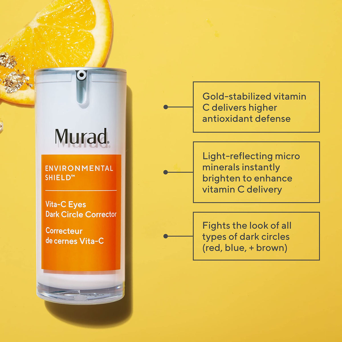 Murad applicator tip close-up for precise under-eye application and control