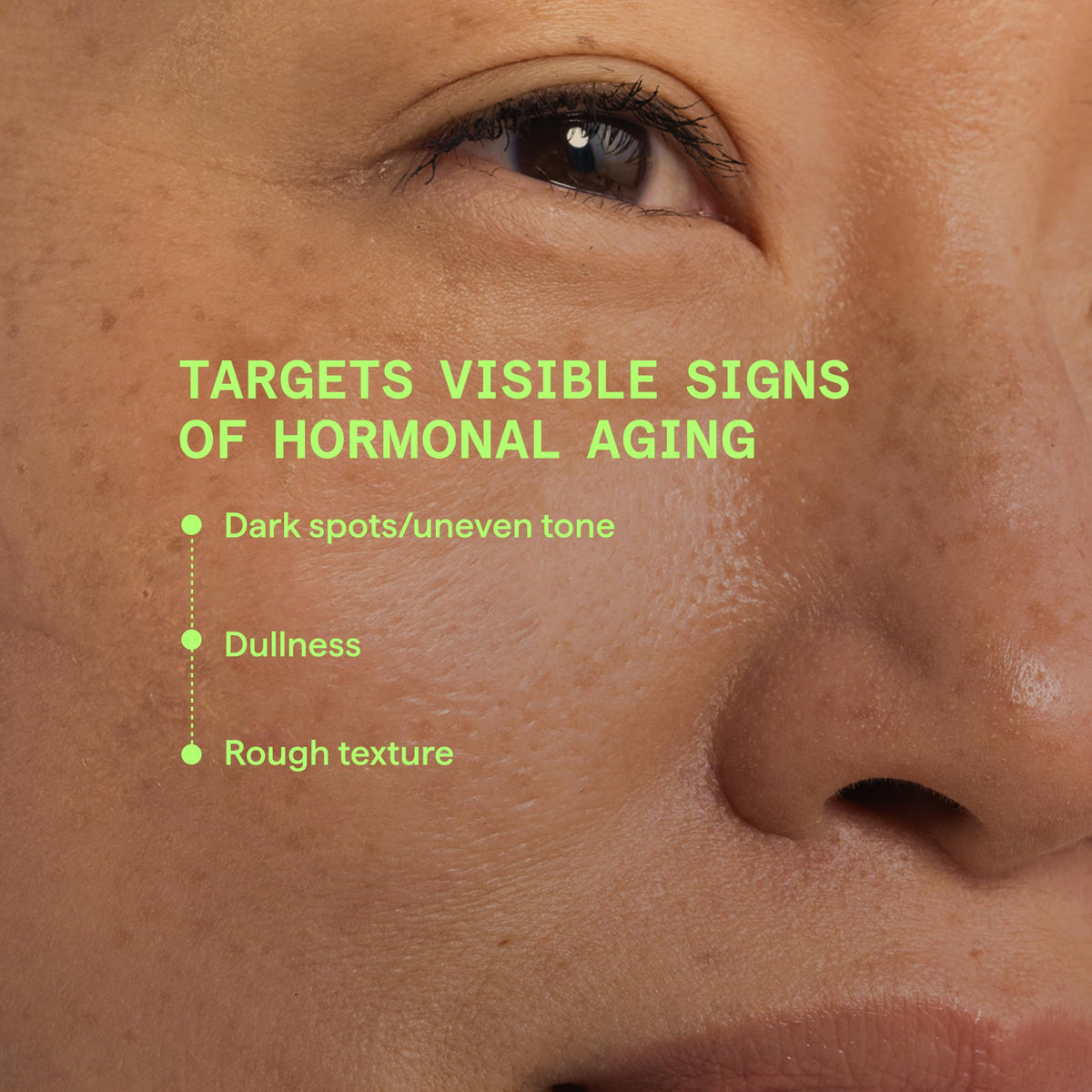 Murad gold particles in formula closeup highlighting stabilized vitamin C