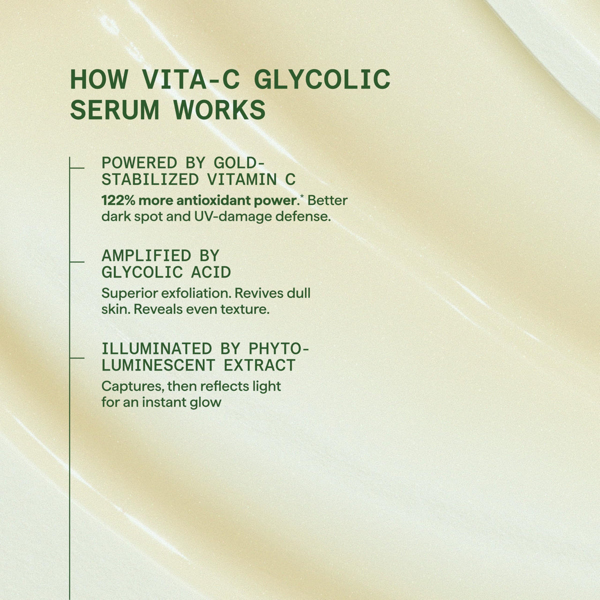 Murad serum being applied to neck and décolletage for smoother texture