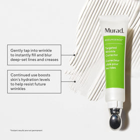 Murad cream texture close-up highlighting smooth, hydrating formula for instant plumping