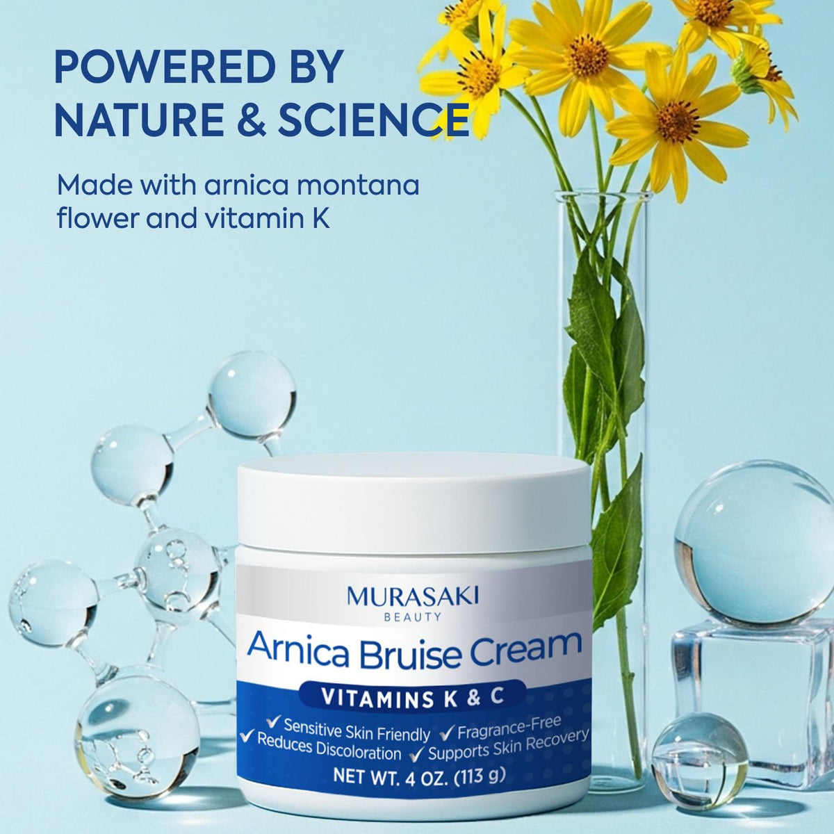 MURASAKI BEAUTY cream texture close-up showing non-greasy hydration