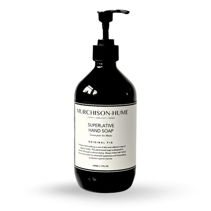 Murchison-Hume front bottle view showing elegant refillable pump and clean design