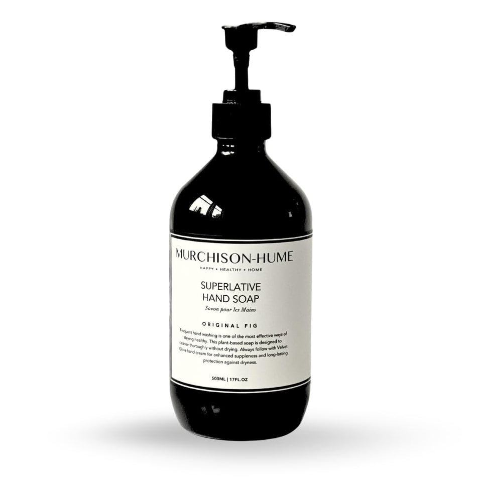 Murchison-Hume front bottle view showing elegant refillable pump and clean design