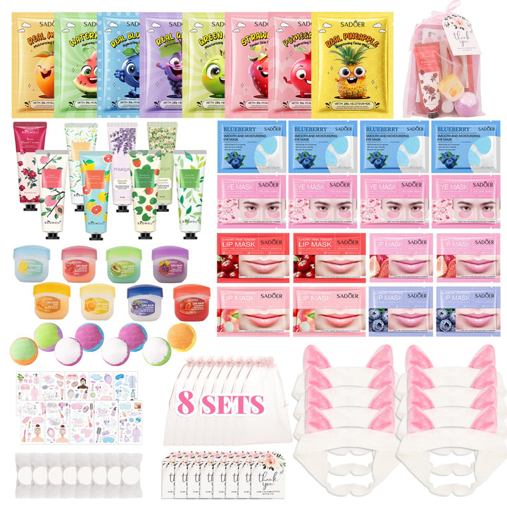 MUREND front package showing all spa items and easy party setup benefits