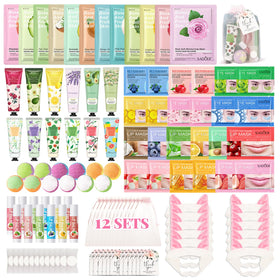 MUREND front packaging displaying 120-piece spa party set and instant gifting convenience